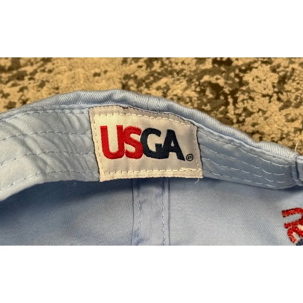USGA Mens‎ OSFA Light Blue 2019 US Open Pebble Beach Golf Hat Good Condition